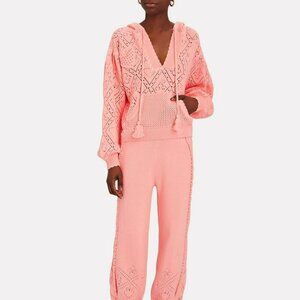 LoveShackFancy Peach Melba Tomaso Hoodie